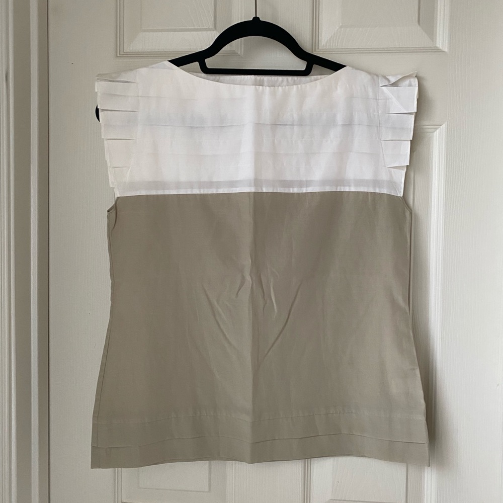 Banana Republic Blouse with Pleated Neckline